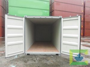 20 ft One Trip with cargo doors open, One Trip sea can, One trip shipping container for sale, One Trip shipping container for sale, One Trip like new shipping container
