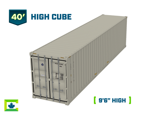 40 ft high cube shipping container for rent, rent 40 ft high cube container, sea container for rent, rent storage container, sea can rental, conex rental, steel storage container rentals, Northern Container Sales