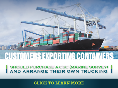 CSC survey, CSC container survey, CSC export, Convention for Safe Containers, shipping container survey, CSC inspection