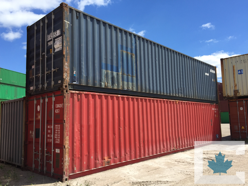 Shipping-Container-Sample-Photos-Used-Shipping-Containers-For-Sale-40-Containers-Stacked-Northern-Container-Sales